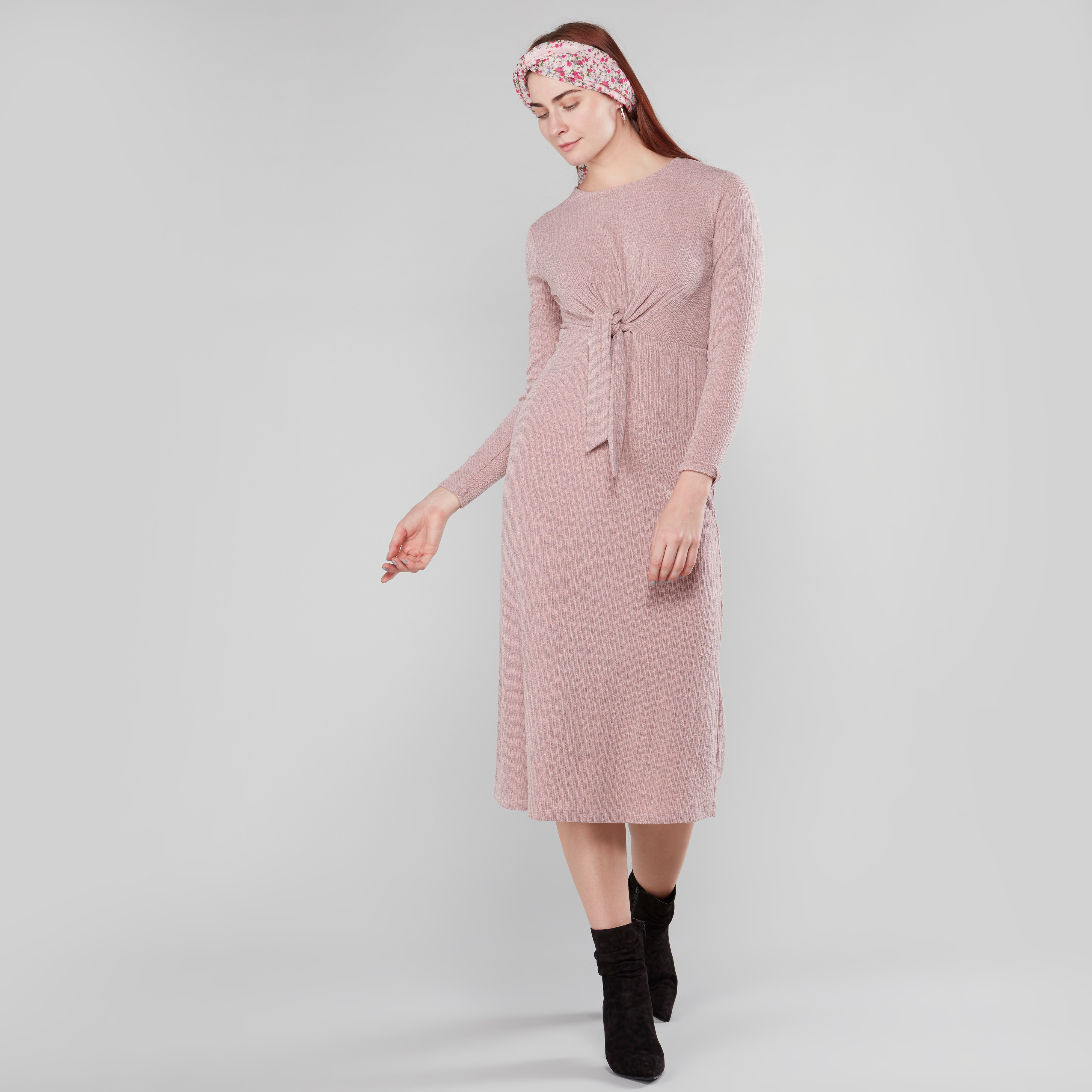 Front knot hotsell midi dress