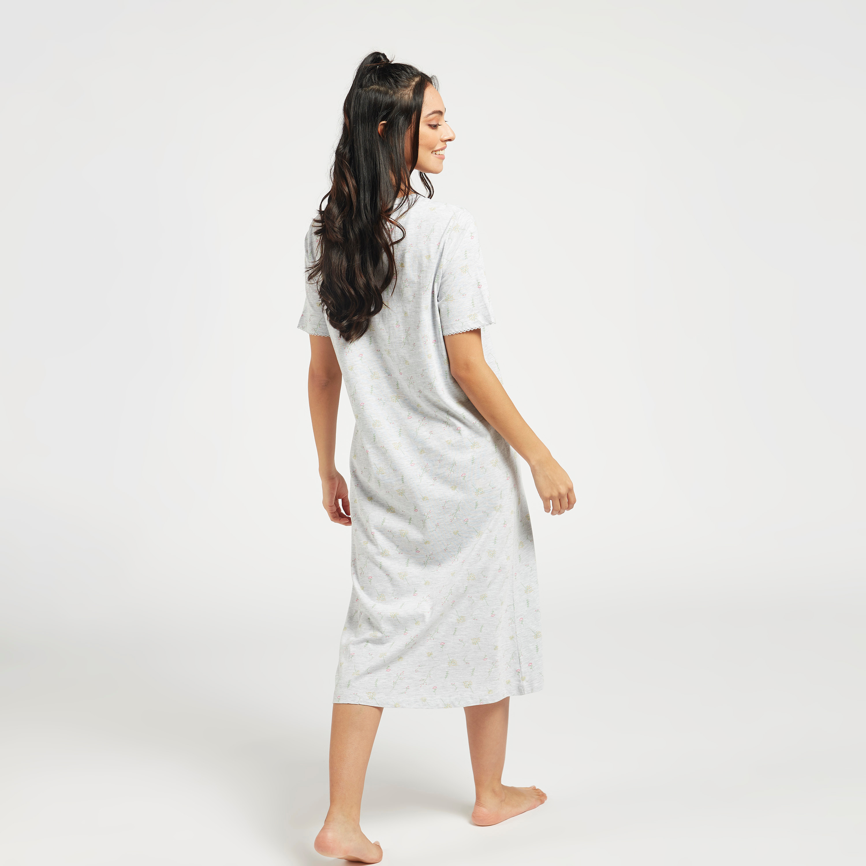 Short Sleeve Cotton Spandex Nightgown Vintage Nightdress Loungewear Women's  Sleepwear Pajamas - China Dress and Women Clothes price | Made-in-China.com