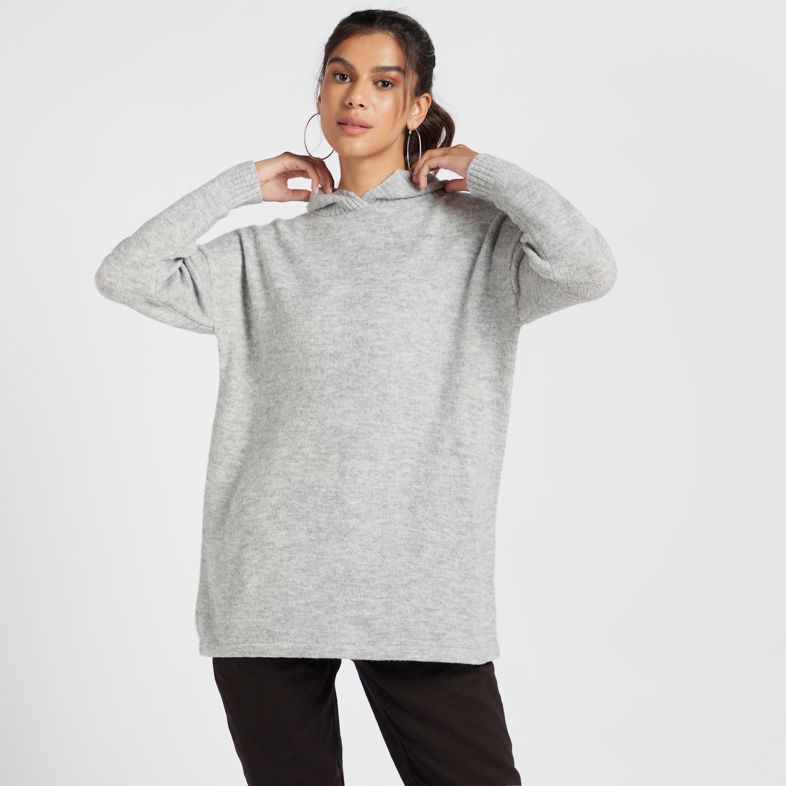 Longline hoodie deals womens