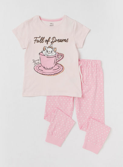 Set of 2 - Marie Print T-shirt and All-Over Printed Pyjamas