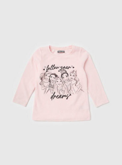 Princess Print T-shirt and All-Over Printed Pyjamas Set