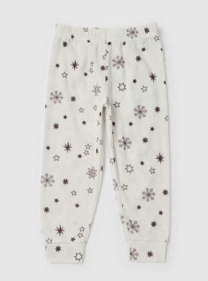 Elsa Print T-shirt and All-Over Printed Pyjamas Set