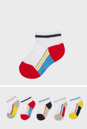 Set of 5 - Colourblock Ankle Length Socks