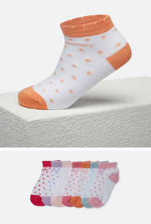 Pack of 7 - Days of the Week Print Ankle Length Socks-mxkids-babygirlzerototwoyrs-shoes-socksandstockings-0