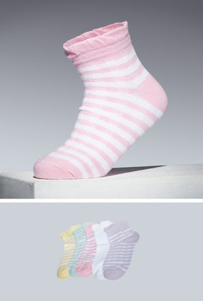 Pack of 5 - Assorted Ankle Length Socks-mxkids-girlstwotoeightyrs-shoes-socksandstockings-0