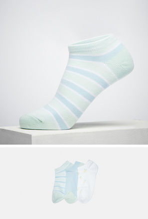 Pack of 3 - Assorted Ankle Length Socks-mxkids-girlseighttosixteenyrs-shoes-socksandstockings-0