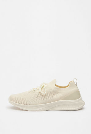 Textured Lace-Up Sneakers-mxwomen-clothing-activewear-shoes-2