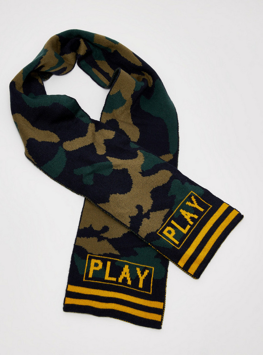 Set of 2 - Camouflage Print Beanie with Scarf
