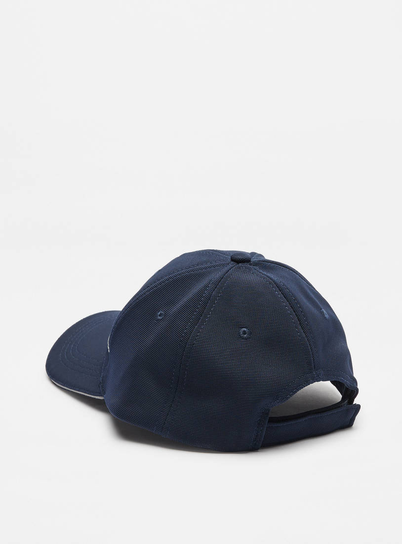 Textured Cap with Eyelets-Caps & Hats-image-1