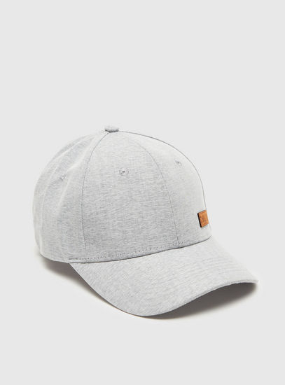 Solid Cap with Applique Detail and Adjustable Closure