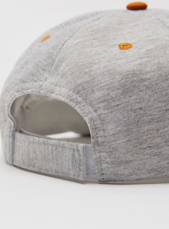 Textured Cap with Hook and Loop Strap Closure