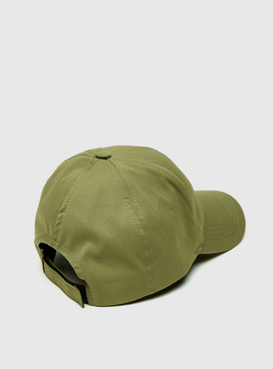 Embroidered Baseball Cap with Hook and Loop Closure