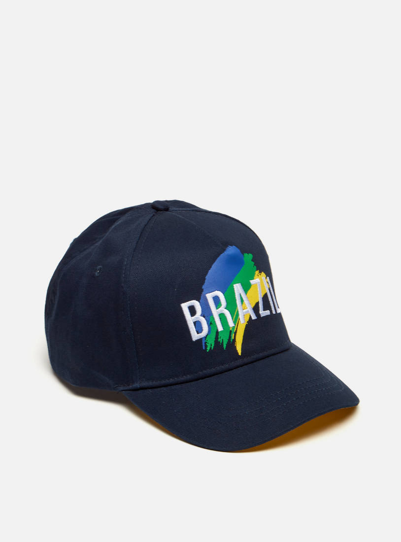 Brazil Print Cap with Adjustable Strap-Caps & Hats-image-0