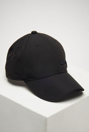 Embroidered Cap with Buckled Strap Closure-mxmen-accessories-capsandhats-1