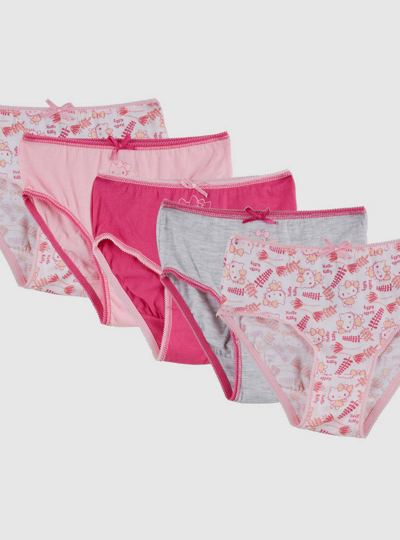 Shop Hello Kitty Printed Briefs with Elasticised Waistband - Set